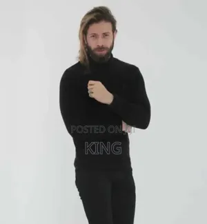 Triple Black Pullneck Sweater