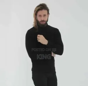 Triple Black Pullneck Sweater