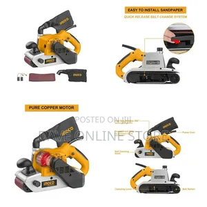 INGCO Belt Sander, 1200W Quick Release Belt Change Sanders