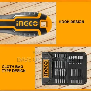 INGCO 26pcs Screwdriver Bits Set, CR-V, With Pouch,