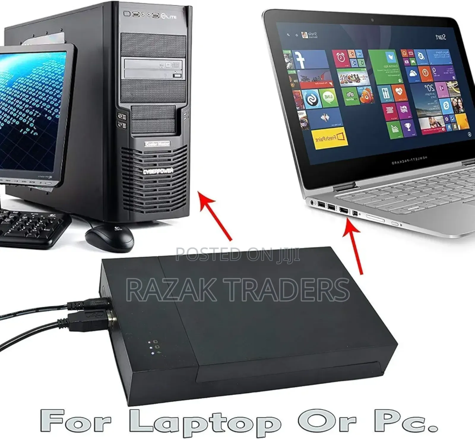 USB 3.0 2 in 1 External Hard Drive Casing for 2.5′′ 3.5′′