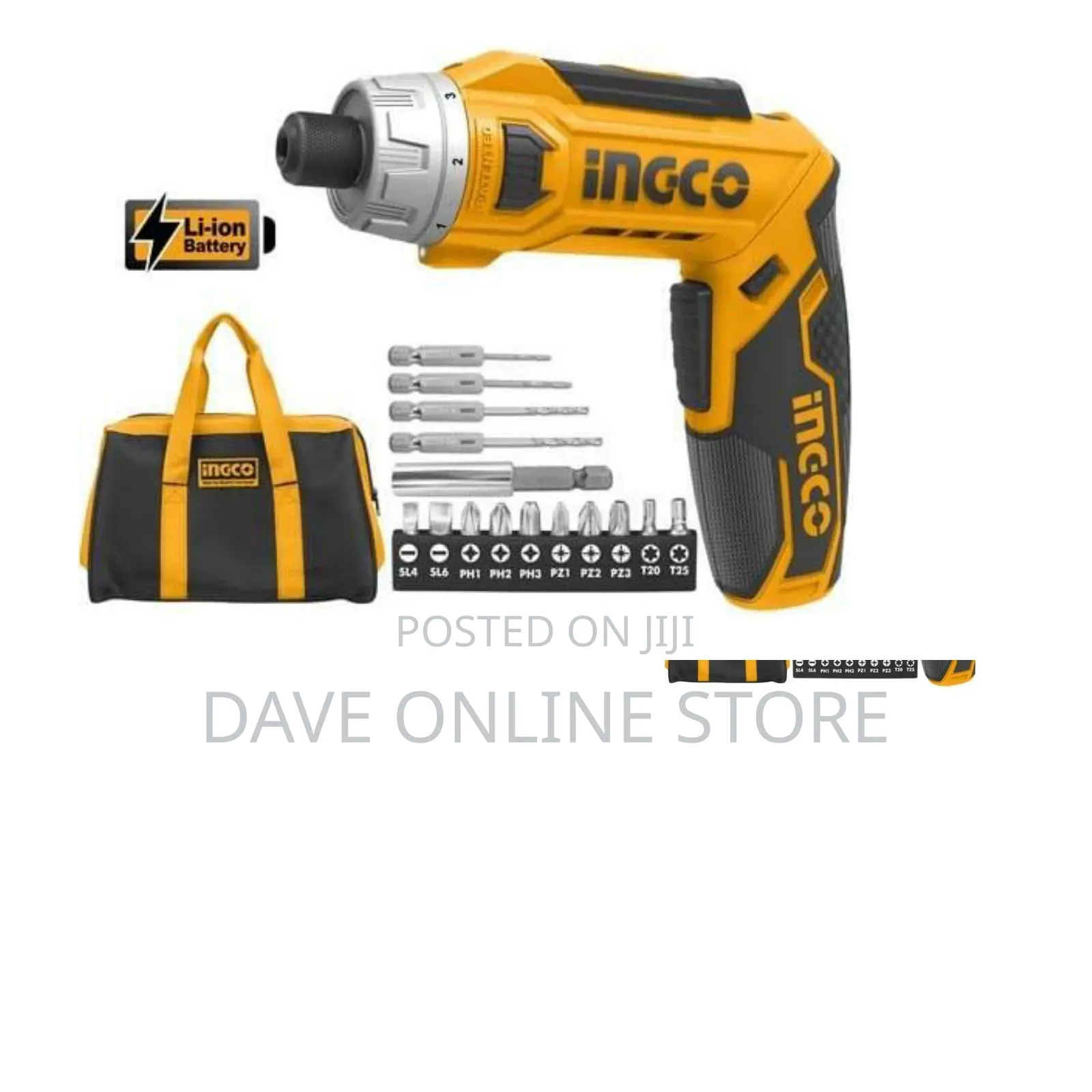 INGCO Cordless Screwdriver Voltage:8V - Orange/Black