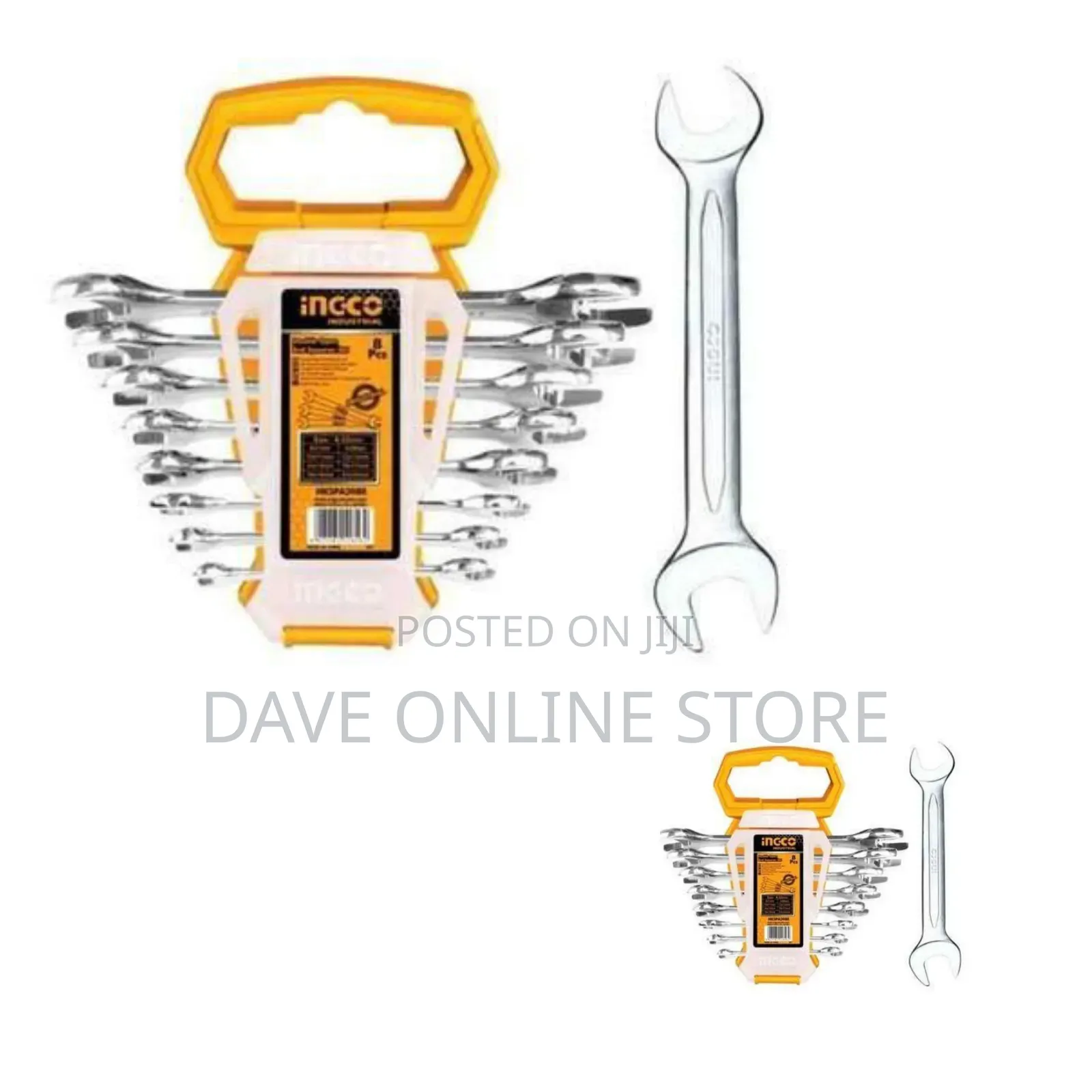 INGCO Double Open End Spanner Set - Silver