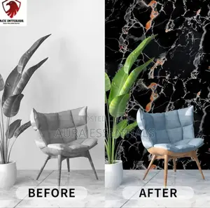 Granite Black Marble Gloss Self Adhesive