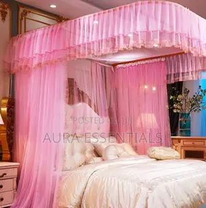 Luxurious Mosquito Net With 2 Stand Rail Bed Net