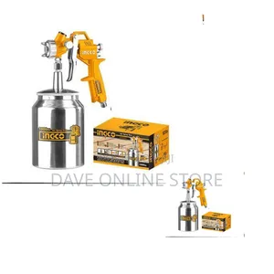 INGCO Air Spray Gun - Silver,Yellow