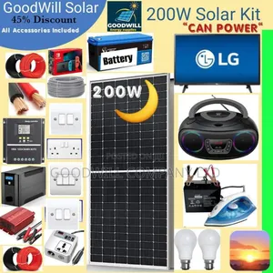 200w Solar Energy System Full Kit (German Solar)