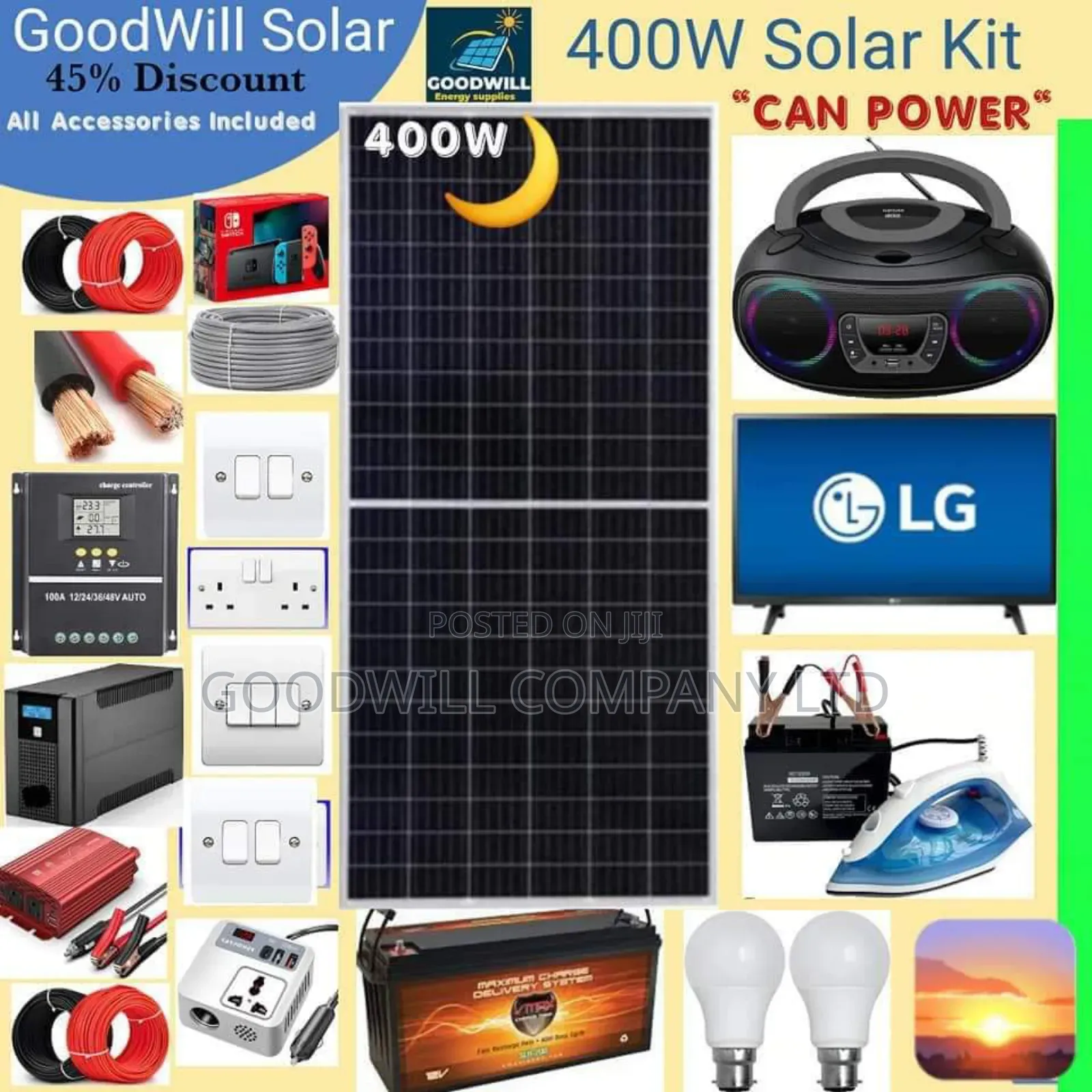 400w Solar Energy System Full Kit (German Solar)