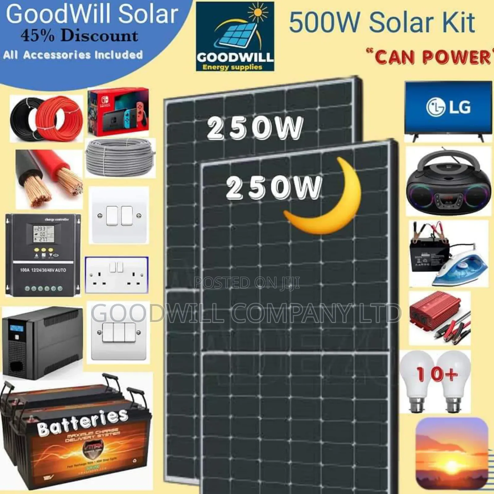 500w Home Solar Kit