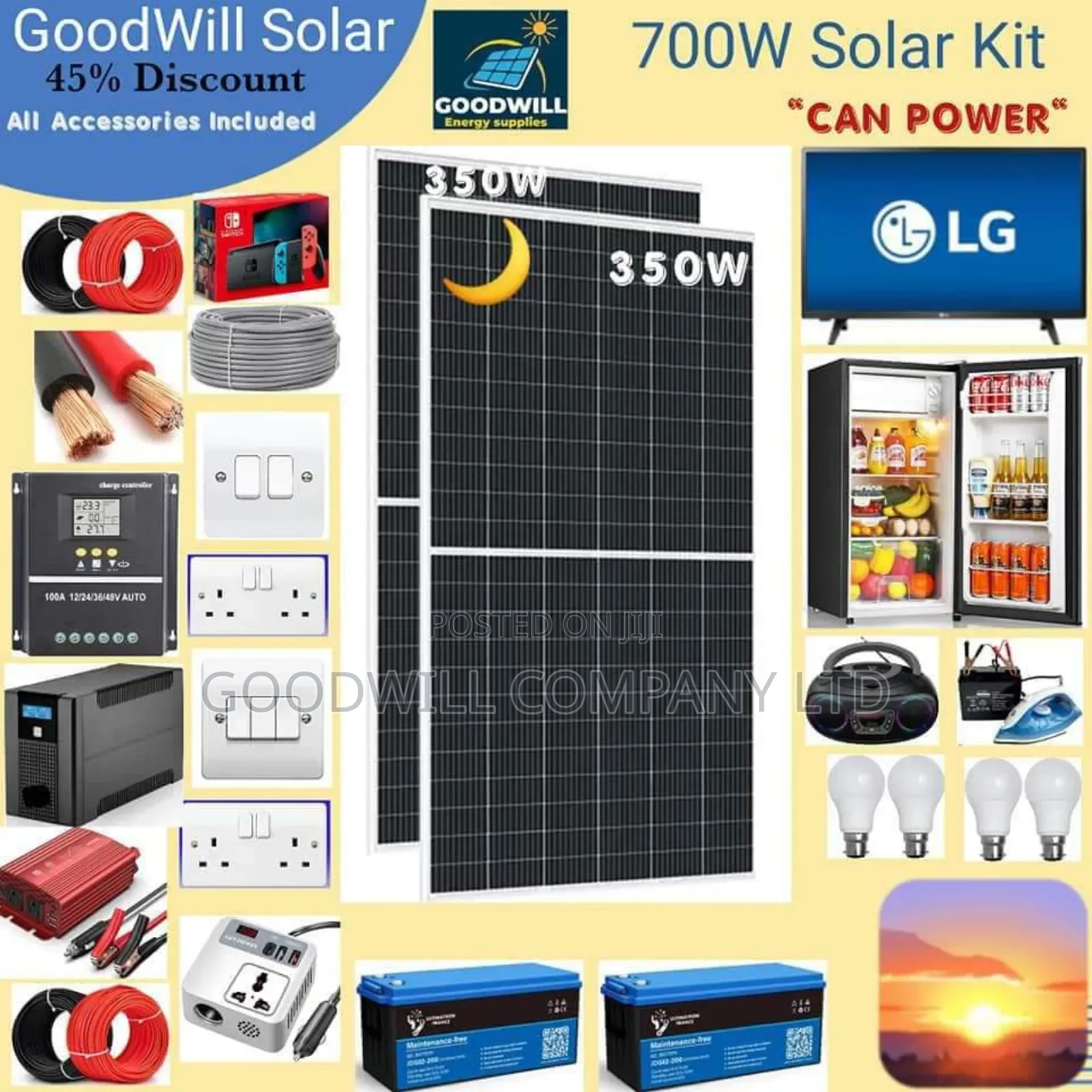 700w Solar Energy System Full Kit (German Solar)