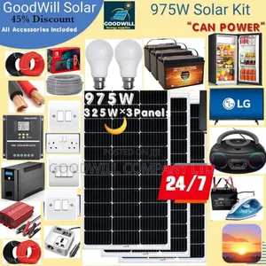 975w Solar Energy System Full (German Solar)