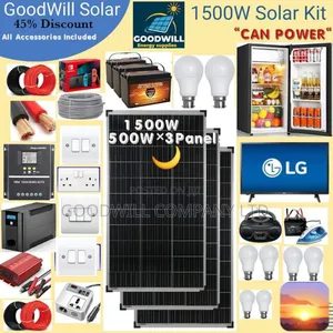 1500w Solar Energy System Full Kit (German Solar)