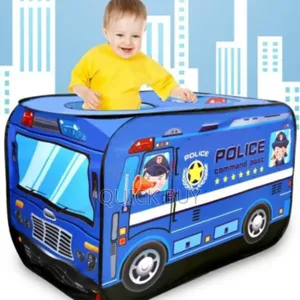 Kid's Treasure Blue Police Car Play Toy Tent