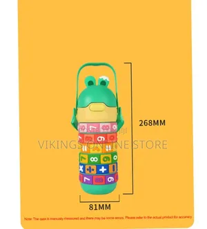 430ml Kids Water Bottle With Straw,Funny Rotatable Numbers