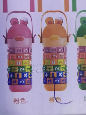 Kids Silicone Straw Leakproof Water Bottle