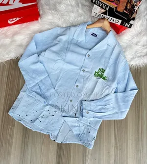 Kaftan Sky-Blue Linen Shirt