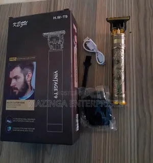 Vintage T9 Rechargeable Gold Hair Clippers Beard Trimmer