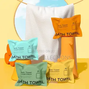 Disposable Compressed Bath Towels (Big, Reusable)