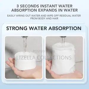 Disposable Compressed Bath Towels (Big, Reusable)