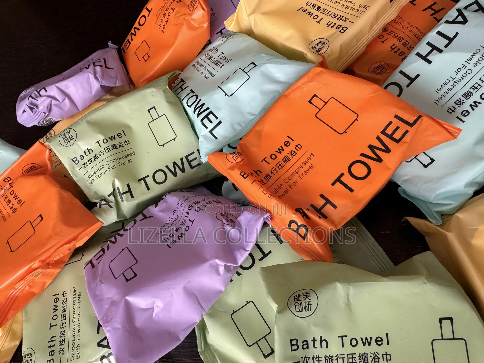 Disposable Compressed Bath Towels (Big, Reusable)