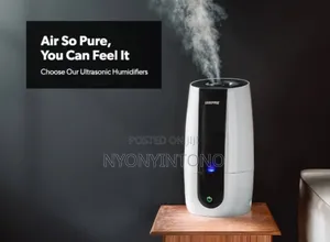 Geepas Ultrasonic Air Humidifier With 2 Years Warranty.