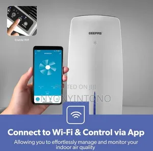 Geepas Air Purifier Humidifier With Remote App Control.