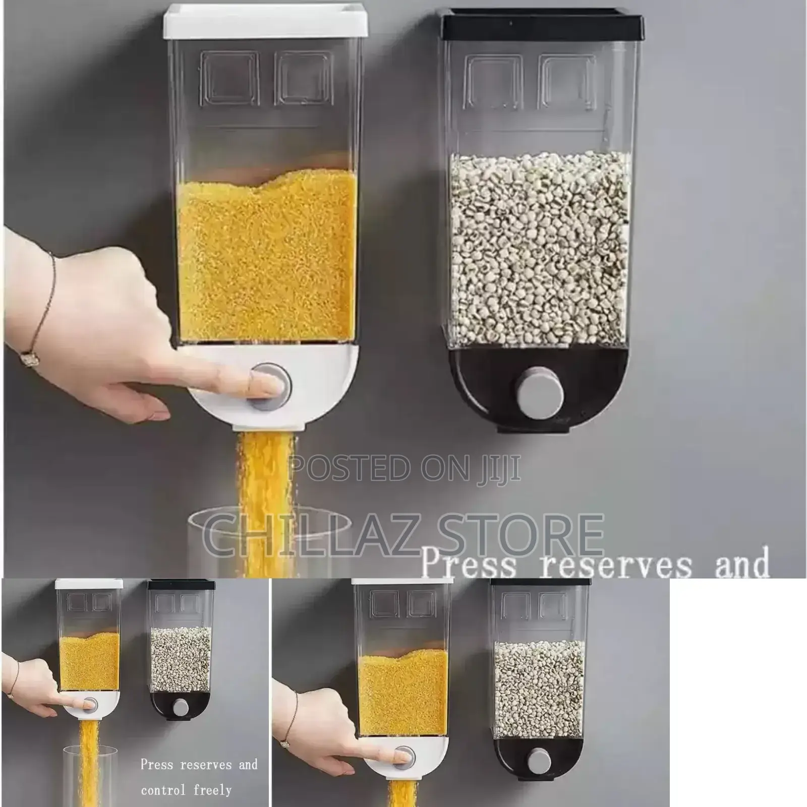 Double Mounted Dry Food Dispenser