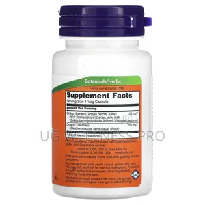 NOW Foods, Ginkgo Biloba, Double Strength, 120 Mg, 50 Veg Ca