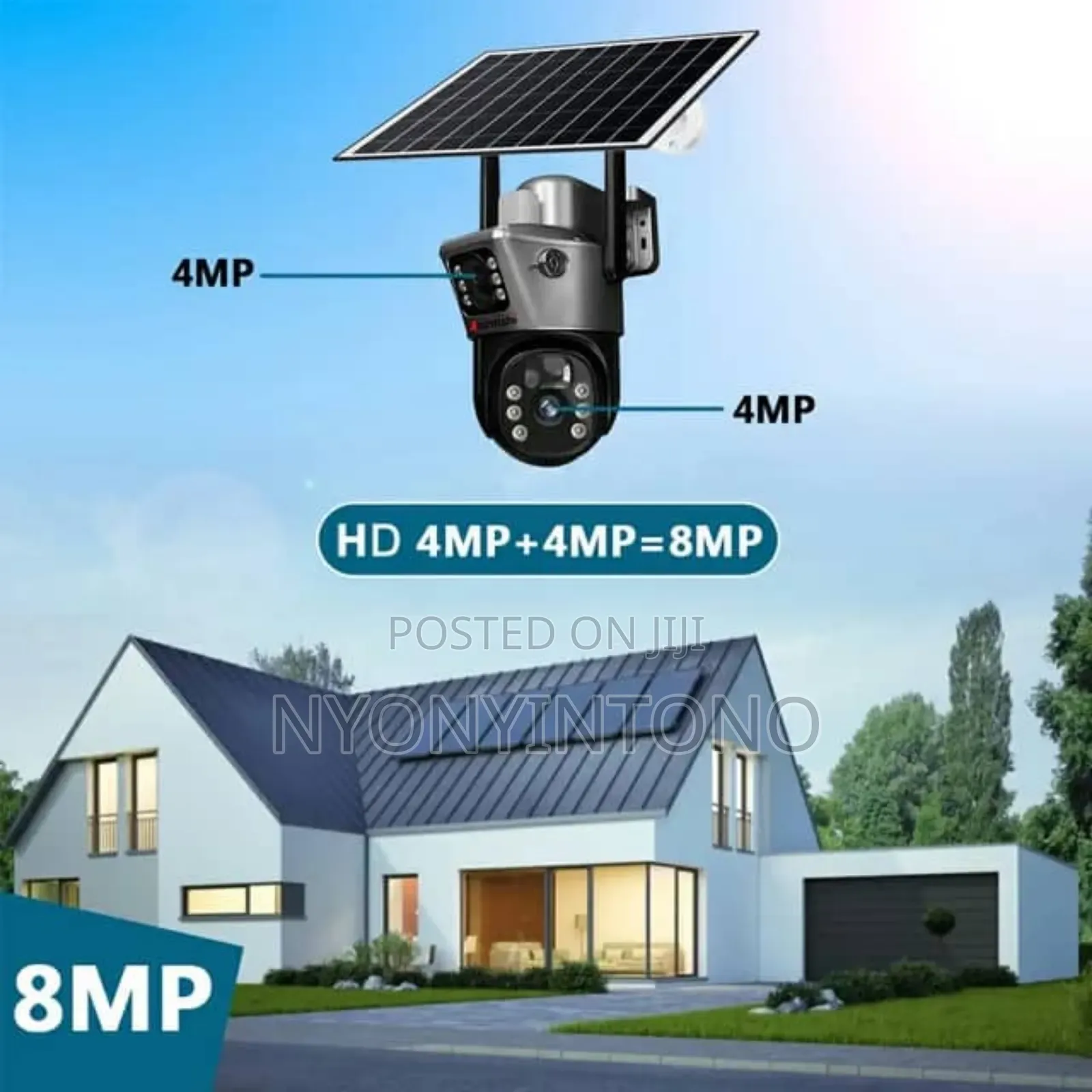 Wireless Solar Security Camera Also Uses Internet.