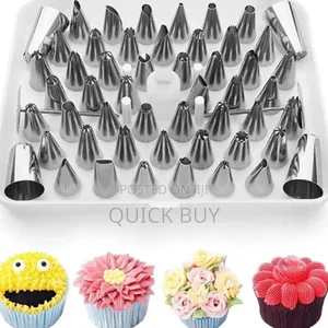 52 Quality Stainless Cake Pastry Nozzle Set Decorating Tools