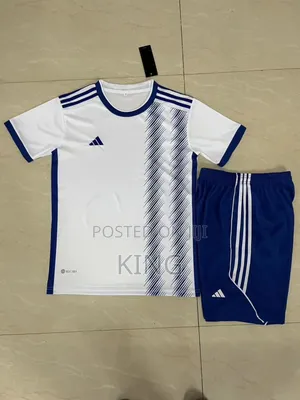 Adidas Jersey Full Kit. White -Blue