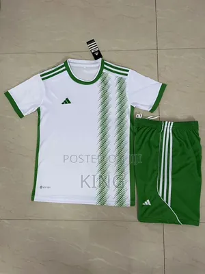 Adidas Football Kit. White -Green