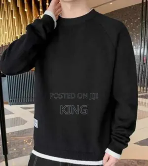 Ruched Black Sweater
