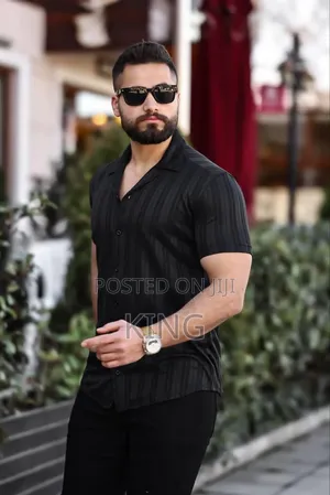 High Notch Black Shirt