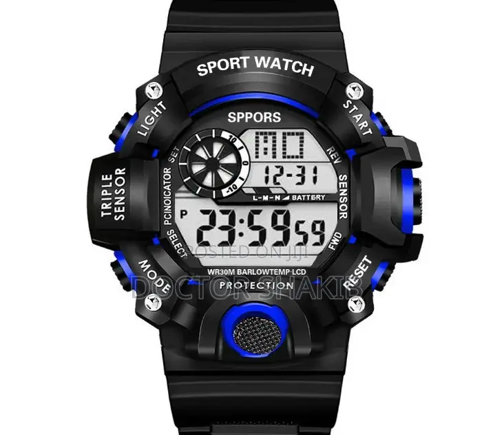 Outdoor Electronic Large Dial Multifunctional Watch