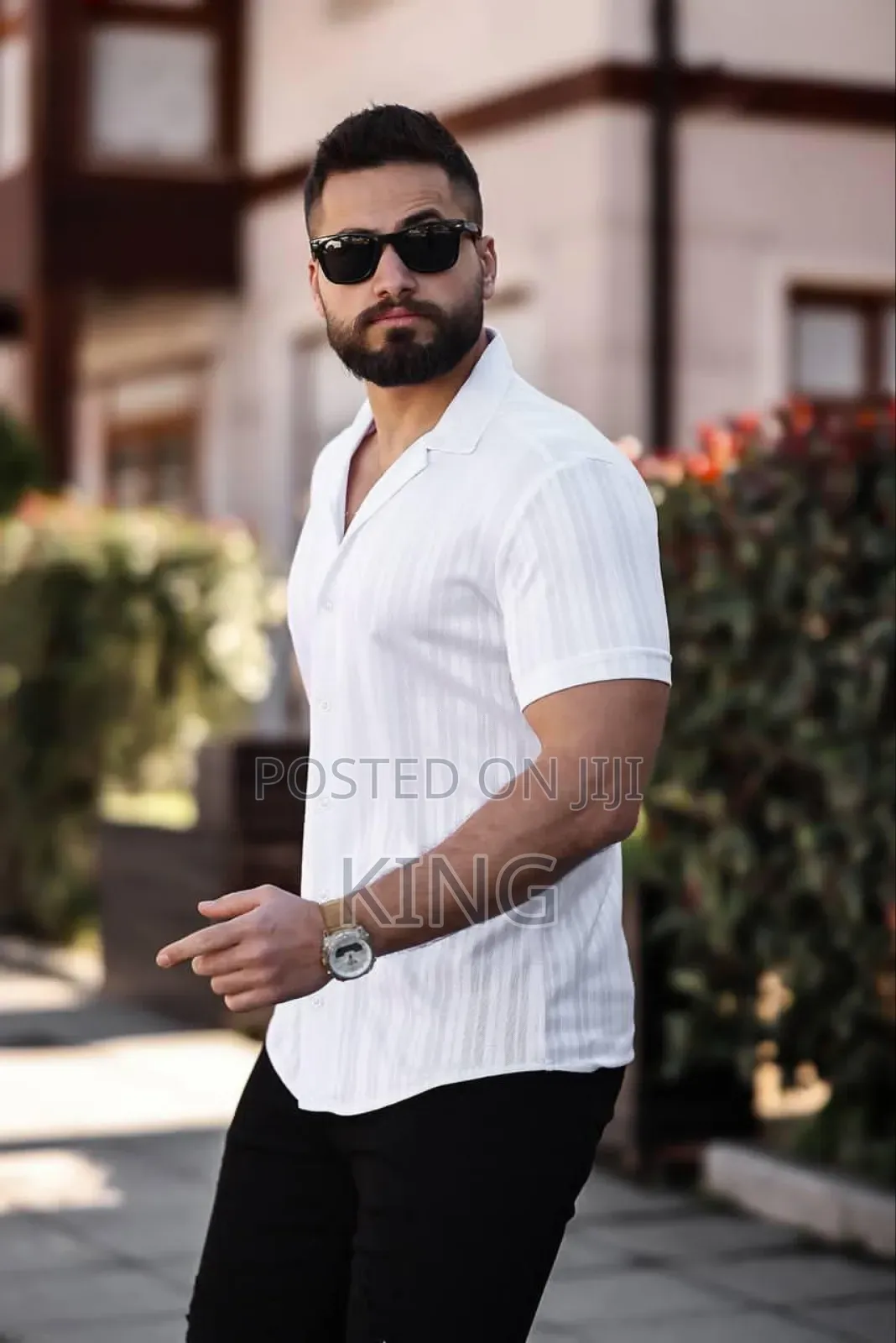 High Notch White Shirt