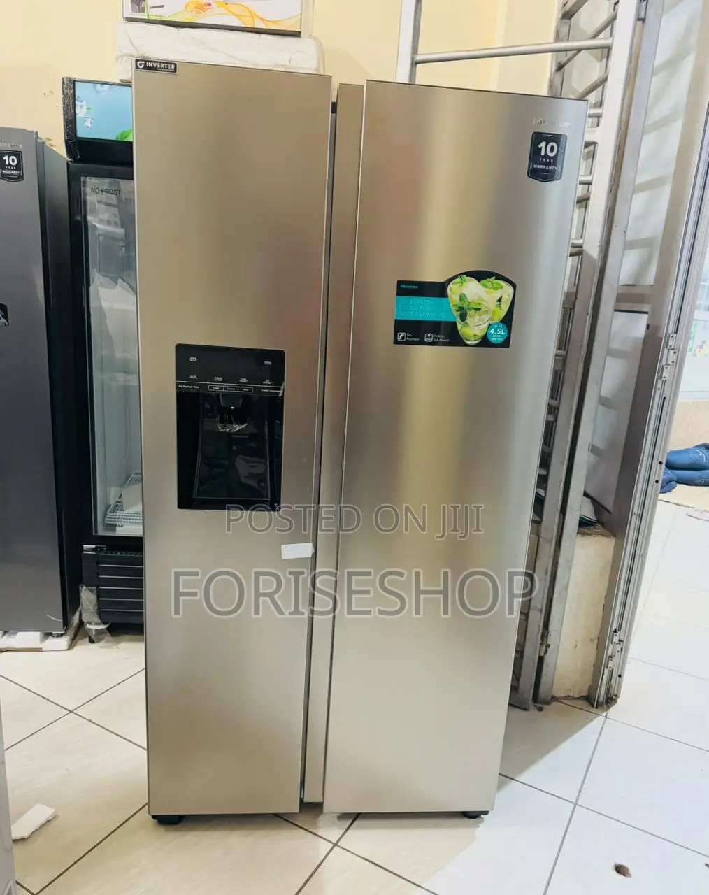 Hisense 700l Side By Side Fridge With Ice Maker 5yr Warranty