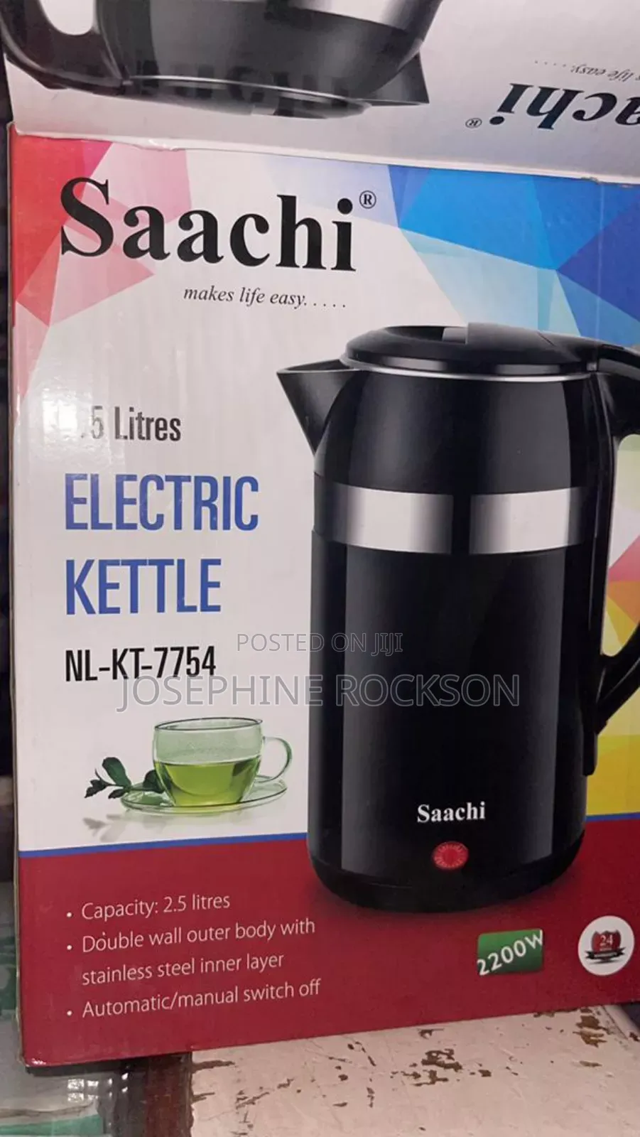 2.5l Electric Kettle Saachi