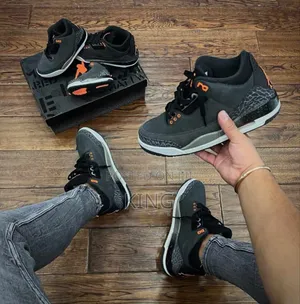 Air Jordan 3 Retro Fear Pack Grey Orange