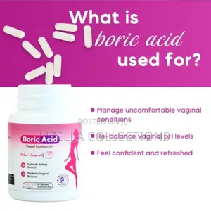 Boric Acid Vaginal Suppositories (Treat Utis, v-Infections)