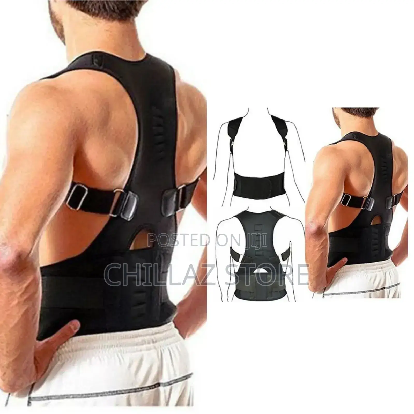 Woman and Men Back Support