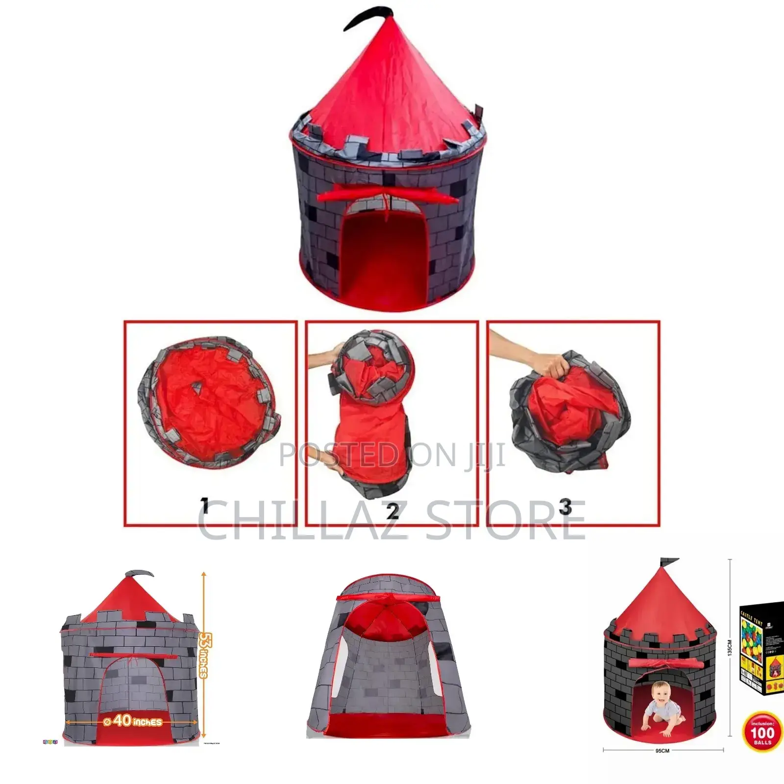 Kids Castle Play Tent