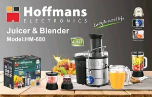 Hoffman's 4 in 1 Glass Blender, Juicer , Chopper Grinder.