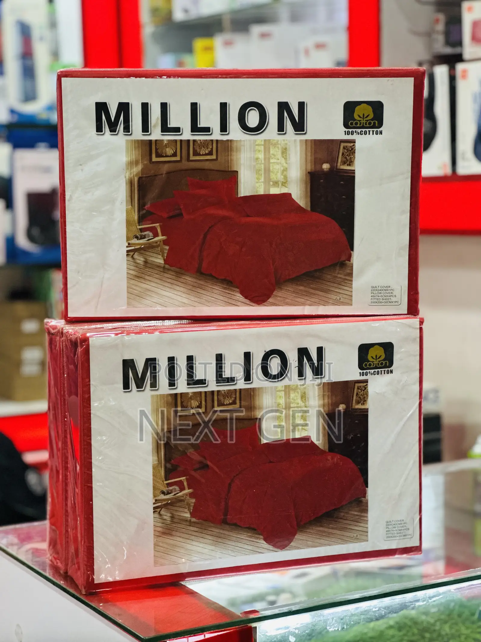 Million 6 Piece Bedsheets Red