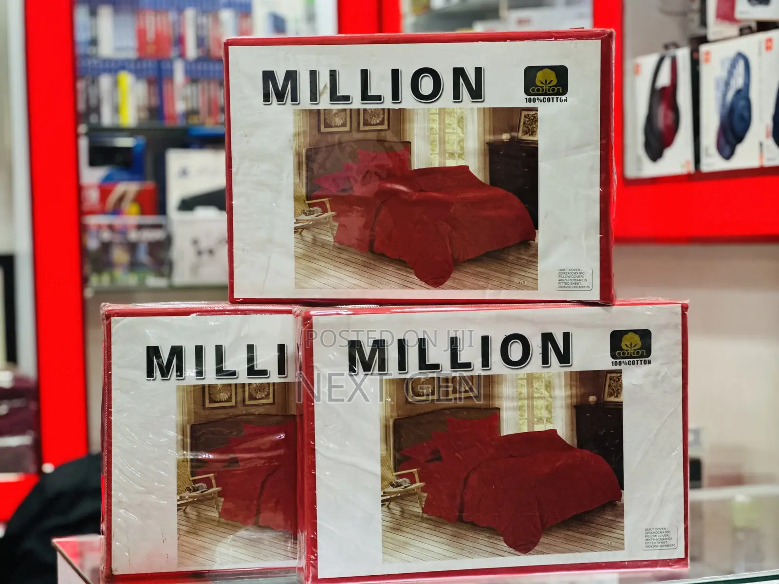 Million 6 Piece Bedsheets Red