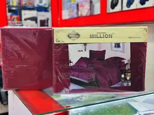 Million Striped Maroon Bedsheets