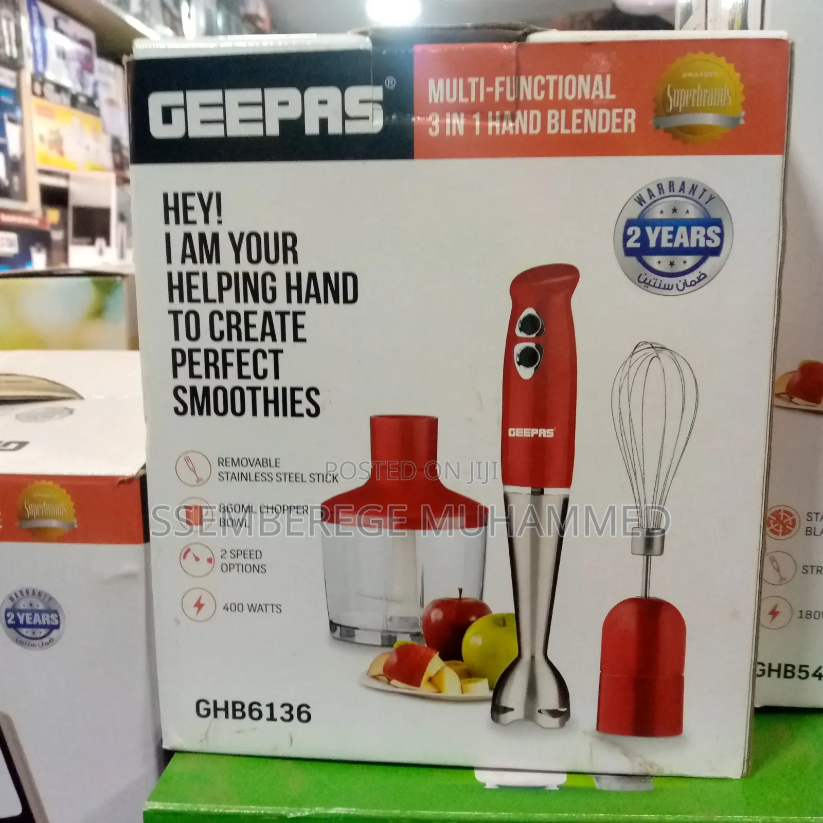 Multi Function 3in 1 Hand Blender
