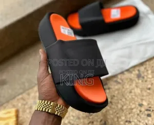 Adidas Y-3 Yohji Yamamoto Comfylette Puff Slide Black Orange