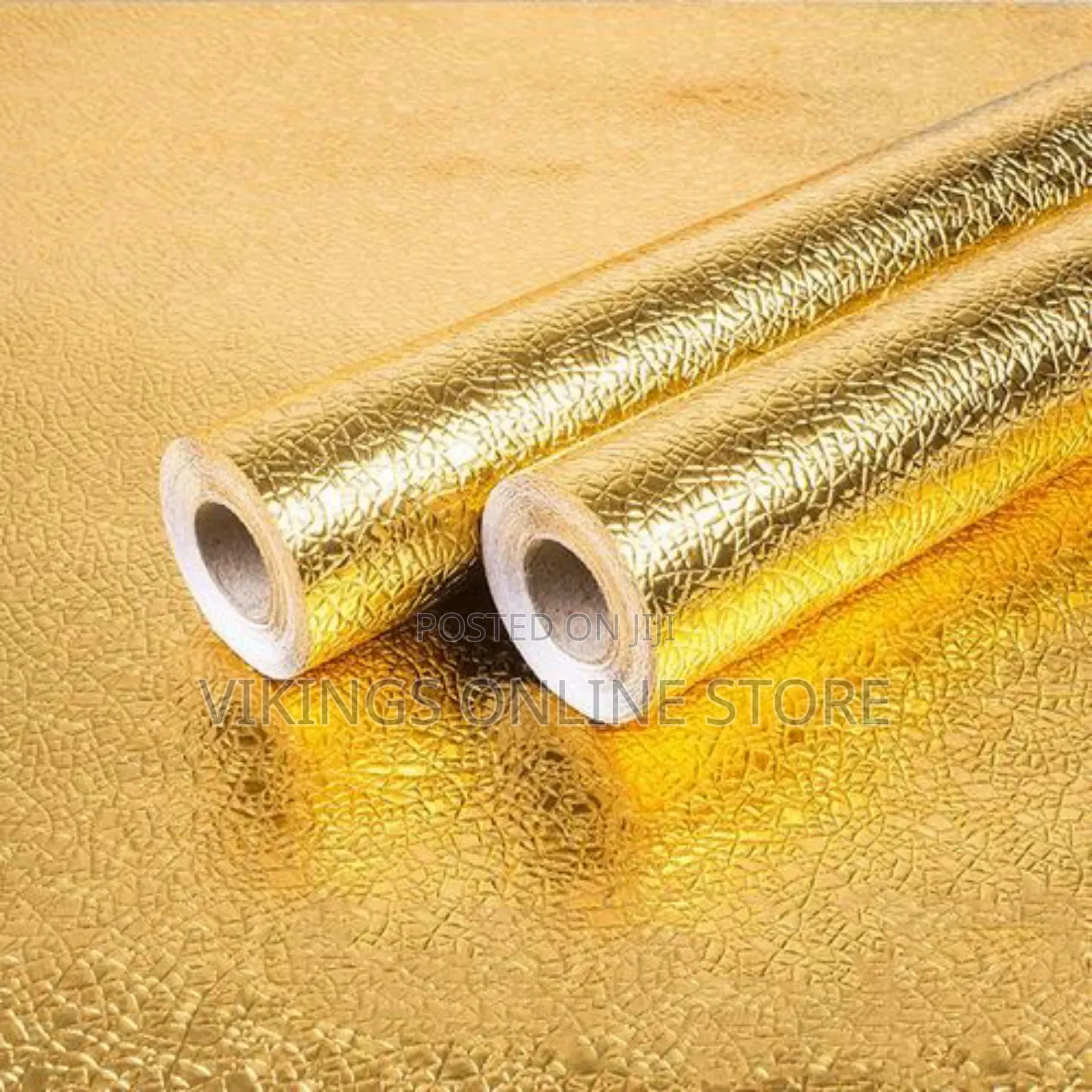 New Gold Kitchen -Proof Waterproof Self Adhesive Wallpaper