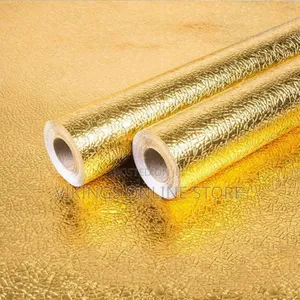 New Gold Kitchen -Proof Waterproof Self Adhesive Wallpaper